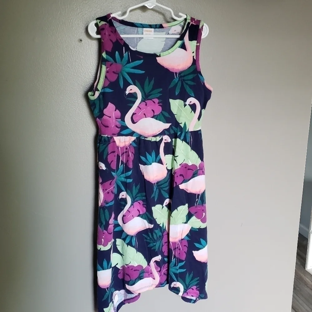 Gymboree Girls Flamingo Sleeveless Dress